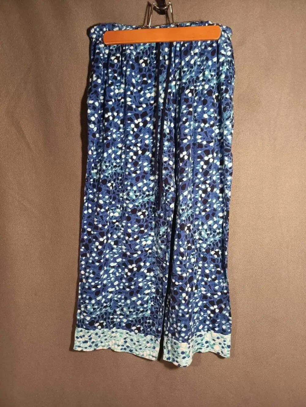 Simply Vera Vera Wang Capri Pajama Set Women’s Small Blue Floral Loungewear